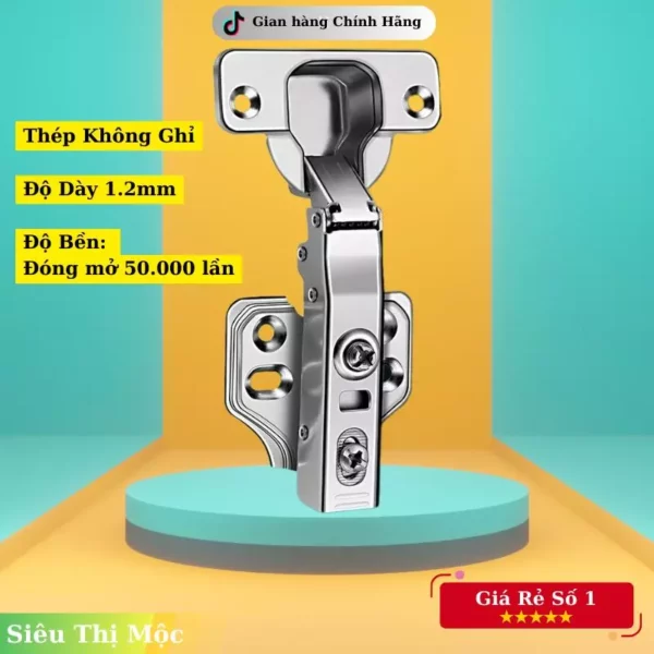Bản Lề Giảm Chấn, Bản Lề Bật – Đóng Mở Siêu Êm, Bền Đẹp, Không Gỉ