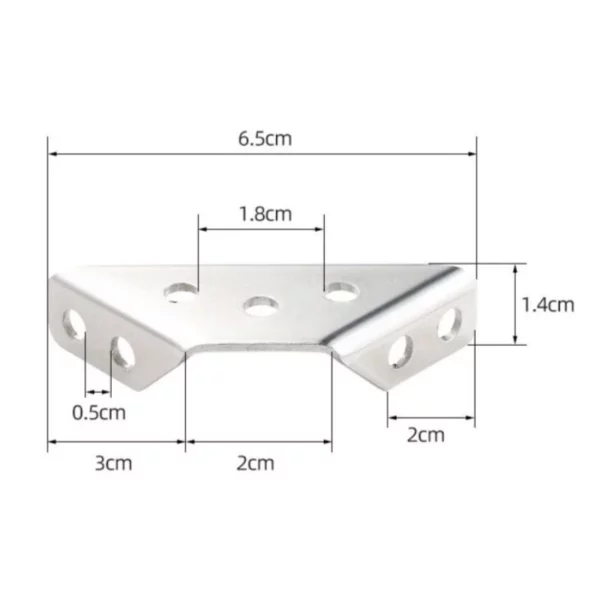 Ke Góc Vuông Inox 90 Độ Chất Lượng - Bát Ke Vuông Góc Sửa Chữa Nội Thất Không Rỉ Sét - Ảnh 2
