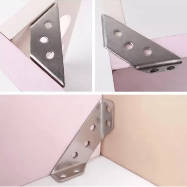Ke Góc Vuông Inox 90 Độ Chất Lượng - Bát Ke Vuông Góc Sửa Chữa Nội Thất Không Rỉ Sét - Ảnh 5