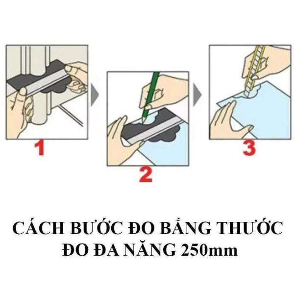 Thước Sao Chép Hình Dạng Đa Năng - Thước Lấy Góc Đường Viền - Dễ Dàng và Chính Xác - Ảnh 2
