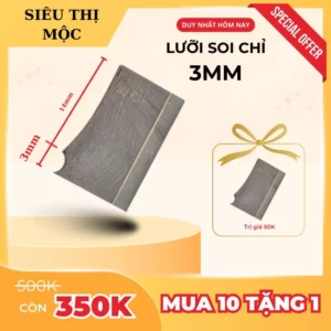 Lưỡi Soi Chỉ Tơ Thép Gió - Độ Bền Cao, Đa Kích Thước, Chuyên Dụng Cho Máy Soi Cầm Tay - Lưỡi Soi Chỉ 3mm