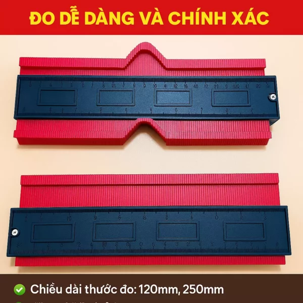 Thước Sao Chép Hình Dạng Đa Năng - Thước Lấy Góc Đường Viền - Dễ Dàng và Chính Xác - Ảnh 3
