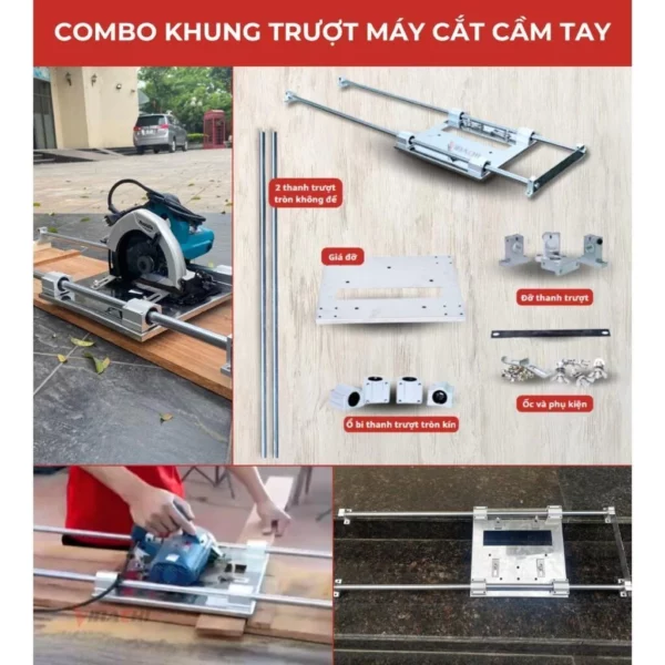 Khung Trượt Máy Cắt Cầm Tay - Cắt Chính Xác và An Toàn - Ảnh 2