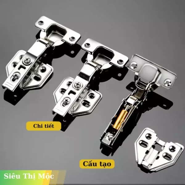 Bản Lề Giảm Chấn, Bản Lề Bật – Đóng Mở Siêu Êm, Bền Đẹp, Không Gỉ - Ảnh 2