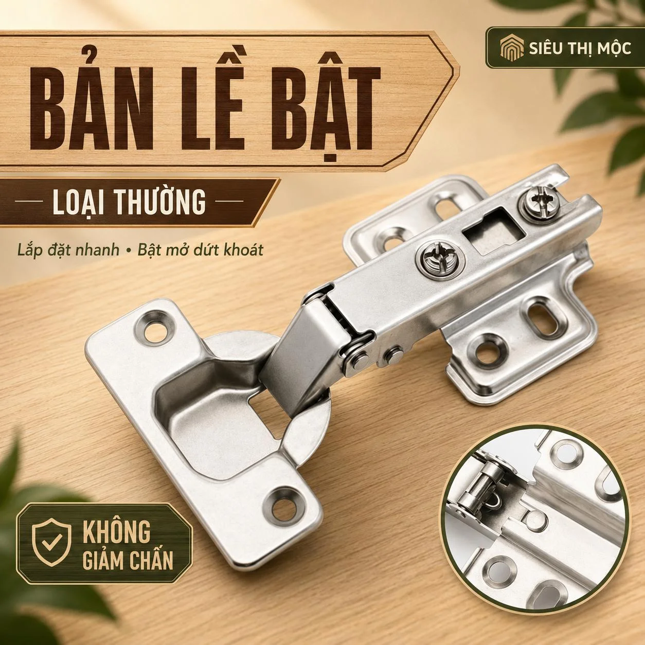 Bản Lề Bật – Giải Pháp Chắc Chắn Cho Mọi Cánh Tủ, Cửa Gỗ
