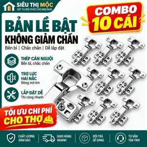 [10 Cái] Bản Lề Bật Không Giảm Chấn